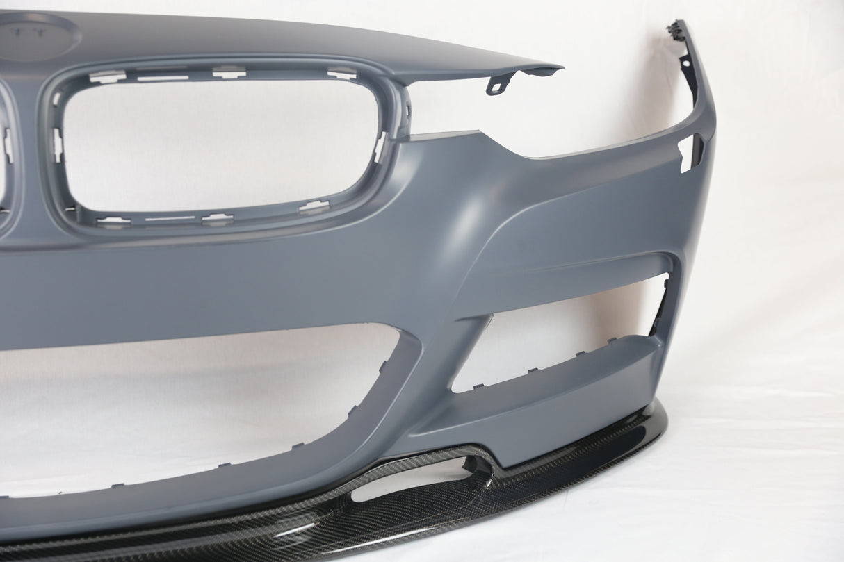 2012-2018 BMW F30 M-TECH Style Bumper + Carbon Front Lip