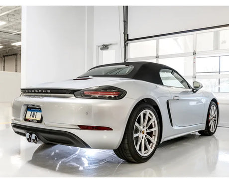 AWE Track Edition Exhaust for Porsche 718 Boxster / Cayman - Chrome Silver Tips (3010-32038)