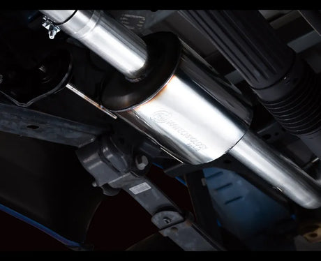 AWE 0FG Dual Side Exit Exhaust for '21+ Ford F-150 - 4.5" Diamond Black Tips (3015-23059)