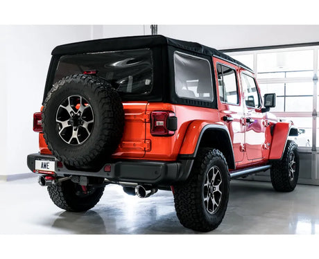 AWE Tread Edition Axleback Dual Exhaust for Jeep JL/JLU 3.6L/2.0T - Chrome Silver Tips (3015-32001)