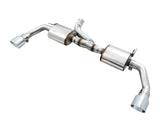 AWE Tread Edition Axleback Dual Exhaust for Jeep JK/JKU 3.6L - Chrome Silver Tips (3015-32003)