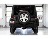 AWE Tread Edition Axleback Dual Exhaust for Jeep JK/JKU 3.6L - Chrome Silver Tips (3015-32003)