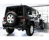 AWE Tread Edition Axleback Dual Exhaust for Jeep JK/JKU 3.6L - Chrome Silver Tips (3015-32003)