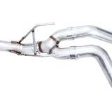 AWE 0FG Dual Rear Exit Catback Exhaust for 4th Gen RAM 1500 5.7L (without bumper cutouts) - Chrome Silver Tips (3015-32101)