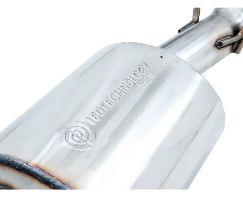 AWE 0FG Single Side Exit Catback Exhaust for 4th Gen RAM 1500 5.7L (without bumper cutouts) - Dual Chrome Tips (3015-32304)