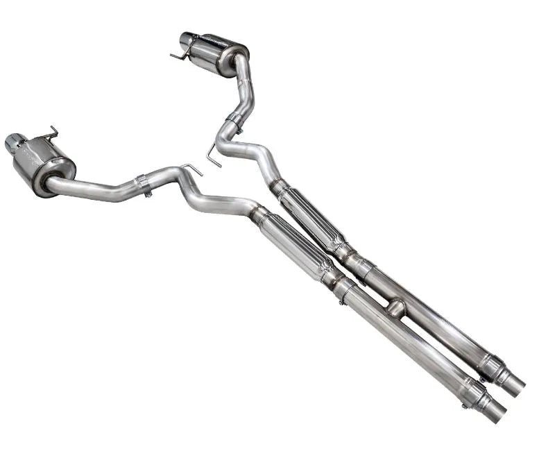 AWE Touring Edition Exhaust for S650 Ford Mustang GT Fastback - Dual Chrome Silver Tips (3015-32650)