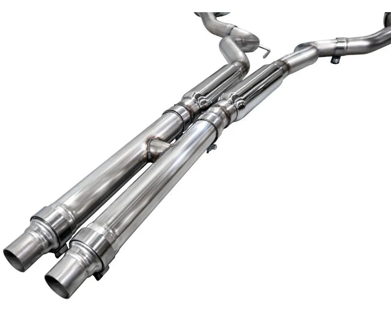 AWE Touring Edition Exhaust for S650 Ford Mustang GT Fastback - Dual Chrome Silver Tips (3015-32650)