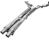 AWE Touring Edition Exhaust for S650 Ford Mustang GT Fastback - Dual Chrome Silver Tips (3015-32650)