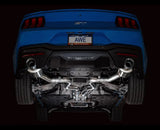 AWE Touring Edition Exhaust for S650 Ford Mustang GT Fastback - Dual Chrome Silver Tips (3015-32650)