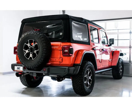 AWE Tread Edition Axleback Dual Exhaust for Jeep JL/JLU 3.6L/2.0T - Diamond Black Tips (3015-33001)