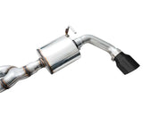 AWE Tread Edition Axleback Dual Exhaust for Jeep JL/JLU 3.6L/2.0T - Diamond Black Tips (3015-33001)