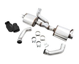 AWE Tread Edition Axleback Dual Exhaust for Jeep JL/JLU 3.6L/2.0T - Diamond Black Tips (3015-33001)