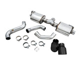 AWE Tread Edition Axleback Dual Exhaust for Jeep JL/JLU 3.6L/2.0T - Diamond Black Tips (3015-33001)