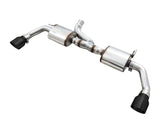 AWE Tread Edition Axleback Dual Exhaust for Jeep JK/JKU 3.6L - Diamond Black Tips (3015-33003)