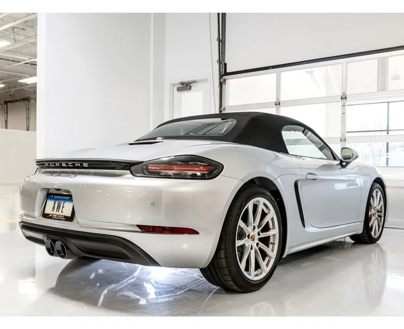 AWE Touring Edition Exhaust for Porsche 718 Boxster / Cayman - Diamond Black Tips (3015-33080)