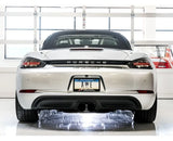 AWE Touring Edition Exhaust for Porsche 718 Boxster / Cayman - Diamond Black Tips (3015-33080)