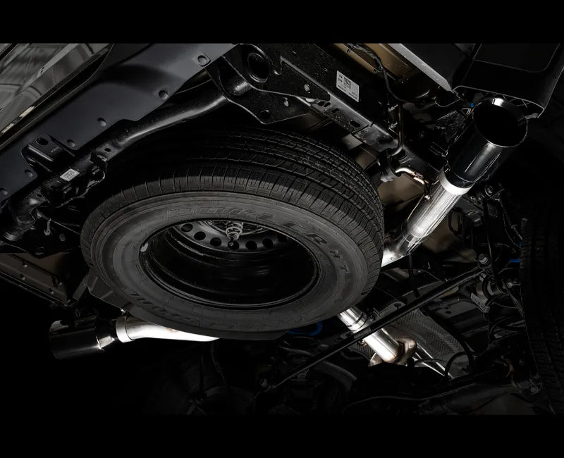 AWE Tread Edition Catback Dual Exhaust for Jeep JT 3.6L - Diamond Black Tips (3015-33101)