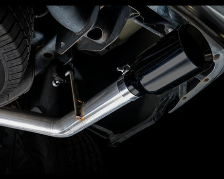 AWE 0FG Dual Rear Exit Catback Exhaust for 4th Gen RAM 1500 5.7L (without bumper cutouts) - Diamond Black Tips (3015-33104)