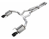 AWE Touring Edition Exhaust for S650 Ford Mustang GT Fastback - Dual Diamond Black Tips (3015-33650)
