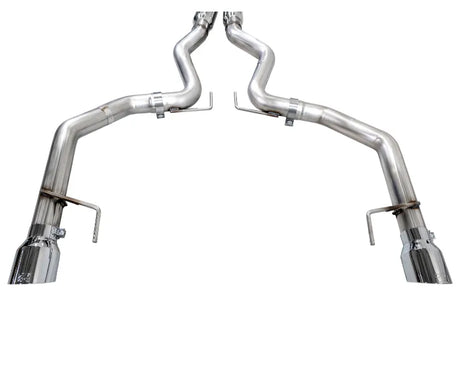 AWE Track Edition Exhaust for S650 Ford Mustang GT Fastback - Dual Chrome Silver Tips (3020-32650)