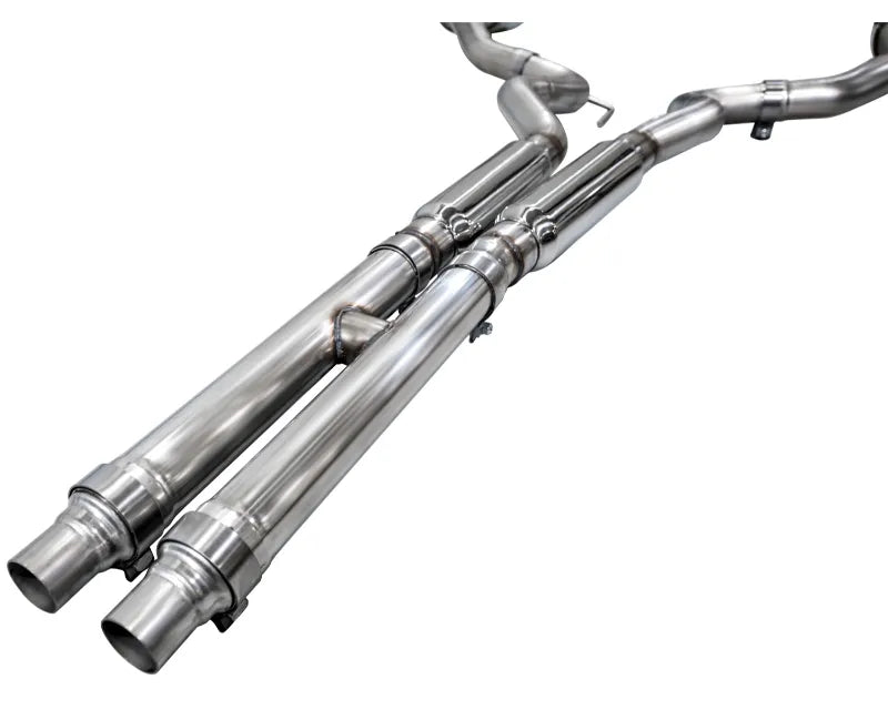 AWE Track Edition Exhaust for S650 Ford Mustang GT Fastback - Dual Chrome Silver Tips (3020-32650)