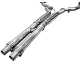 AWE Track Edition Exhaust for S650 Ford Mustang GT Fastback - Dual Chrome Silver Tips (3020-32650)