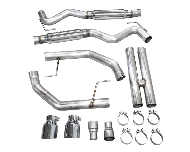 AWE Track Edition Exhaust for S650 Ford Mustang GT Fastback - Dual Chrome Silver Tips (3020-32650)