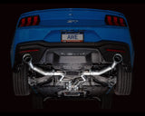 AWE Track Edition Exhaust for S650 Ford Mustang GT Fastback - Dual Chrome Silver Tips (3020-32650)