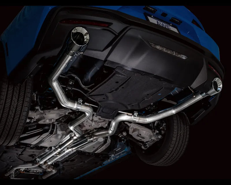 AWE Track Edition Exhaust for S650 Ford Mustang GT Fastback - Dual Chrome Silver Tips (3020-32650)