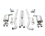 AWE Touring Edition Exhaust for 17+ Challenger 5.7 - Non-Resonated - Chrome Silver Quad Tips (3020-42076)
