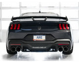 AWE Track Edition Exhaust for S650 Ford Mustang Dark Horse - Quad Chrome Silver Tips (3020-42375)