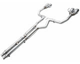 AWE Track Edition Exhaust for S650 Ford Mustang Dark Horse - Quad Chrome Silver Tips (3020-42375)