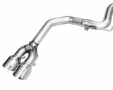 AWE Track Edition Exhaust for S650 Ford Mustang Dark Horse - Quad Chrome Silver Tips (3020-42375)