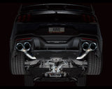 AWE Track Edition Exhaust for S650 Ford Mustang Dark Horse - Quad Chrome Silver Tips (3020-42375)