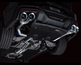 AWE Track Edition Exhaust for S650 Ford Mustang Dark Horse - Quad Chrome Silver Tips (3020-42375)