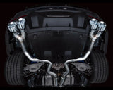 AWE Track Edition Exhaust for S650 Ford Mustang Dark Horse - Quad Chrome Silver Tips (3020-42375)