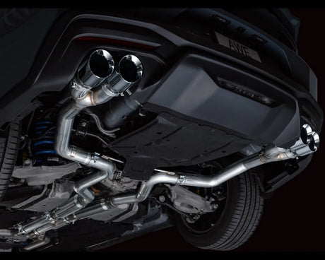 AWE Track Edition Exhaust for S650 Ford Mustang GT Fastback - Quad Chrome Silver Tips (3020-42650)