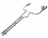 AWE Track Edition Exhaust for S650 Ford Mustang GT Fastback - Quad Chrome Silver Tips (3020-42650)