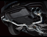 AWE Track Edition Exhaust for S650 Ford Mustang GT Fastback - Quad Chrome Silver Tips (3020-42650)