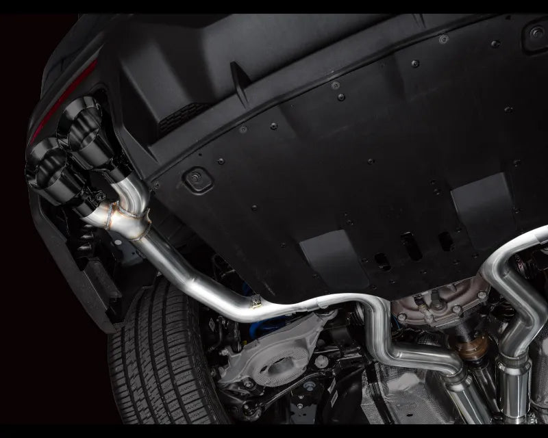 AWE Track Edition Exhaust for S650 Ford Mustang Dark Horse - Quad Diamond Black Tips (3020-43375)