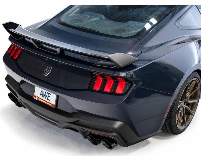 AWE Track Edition Exhaust for S650 Ford Mustang Dark Horse - Quad Diamond Black Tips (3020-43375)