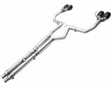 AWE Track Edition Exhaust for S650 Ford Mustang Dark Horse - Quad Diamond Black Tips (3020-43375)