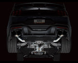 AWE Track Edition Exhaust for S650 Ford Mustang Dark Horse - Quad Diamond Black Tips (3020-43375)