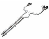 AWE Track Edition Exhaust for S650 Ford Mustang GT Fastback - Quad Diamond Black Tips (3020-43650)