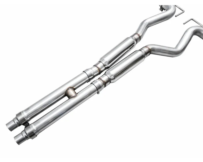 AWE Track Edition Exhaust for S650 Ford Mustang GT Fastback - Quad Diamond Black Tips (3020-43650)