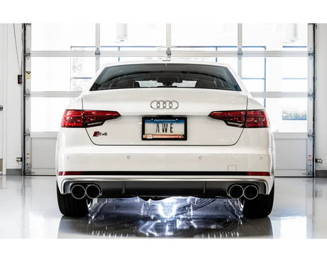 AWE SwitchPath Exhaust for Audi B9 S5 Sportback - Non-Resonated - Chrome Silver 102mm Tips (3025-42042)