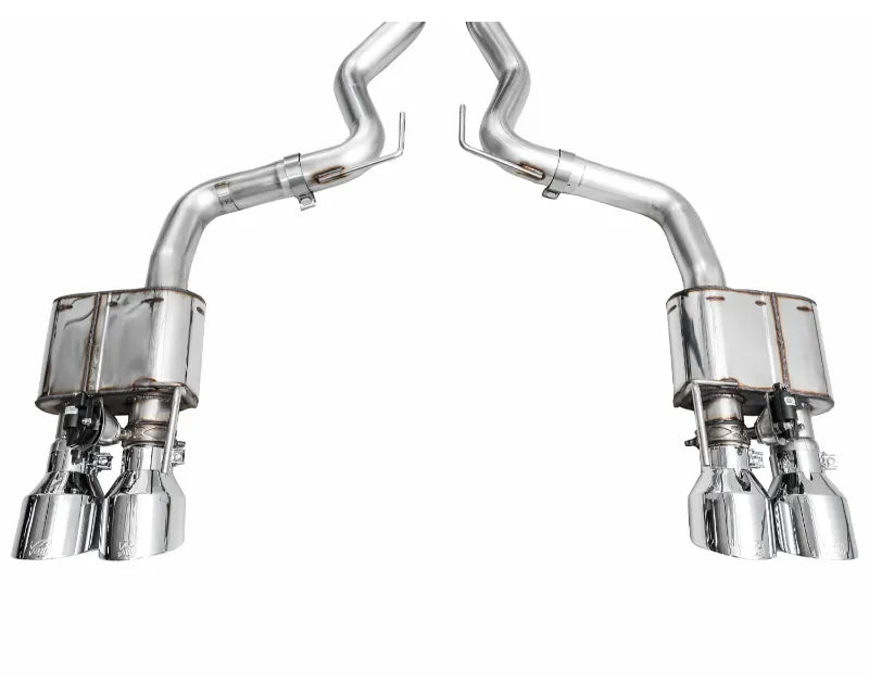 AWE SwitchPath Exhaust for S650 Ford Mustang Dark Horse - Quad Chrome Silver Tips (3025-42375)