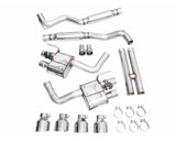 AWE SwitchPath Exhaust for S650 Ford Mustang Dark Horse - Quad Chrome Silver Tips (3025-42375)