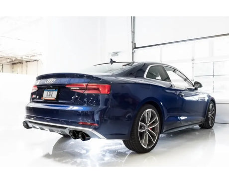 AWE SwitchPath Exhaust for Audi B9 S5 Coupe - Diamond Black 102mm Tips (3025-43042)