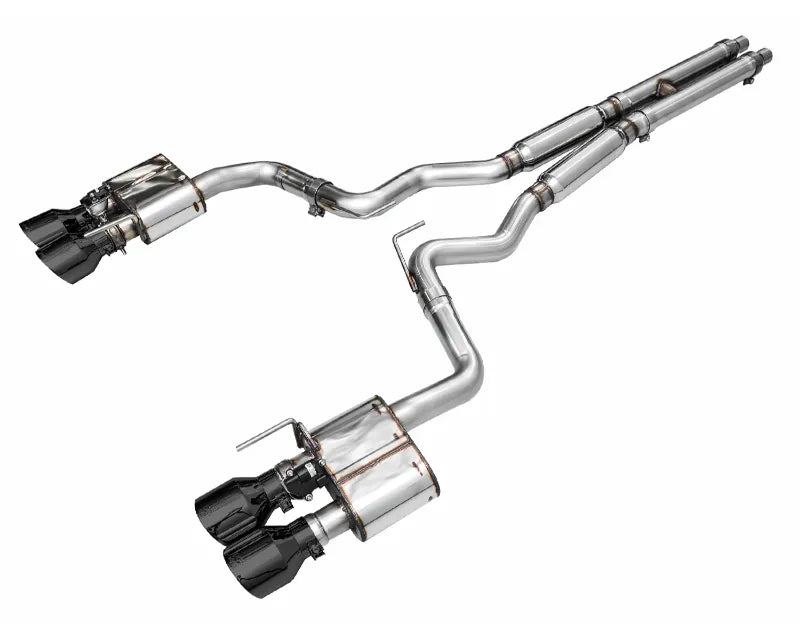 AWE SwitchPath Exhaust for S650 Ford Mustang Dark Horse - Quad Diamond Black Tips (3025-43375)